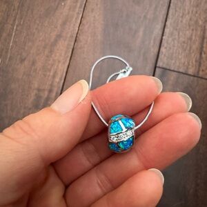 Opal Pendant Necklace